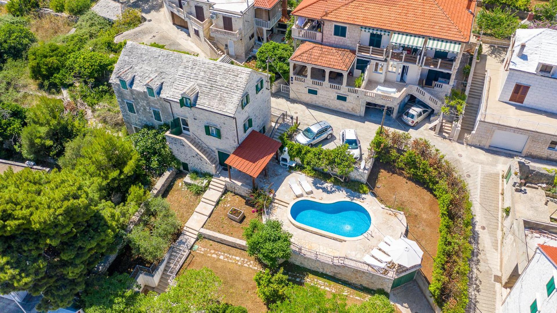 Villa Bonaca Perfect Location For A Holiday With Friends Or Family, Heated Pool Sumartin Exterior foto