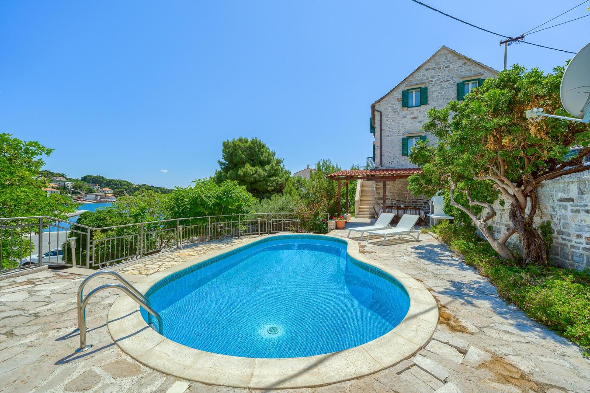 Villa Bonaca Perfect Location For A Holiday With Friends Or Family, Heated Pool Sumartin Exterior foto