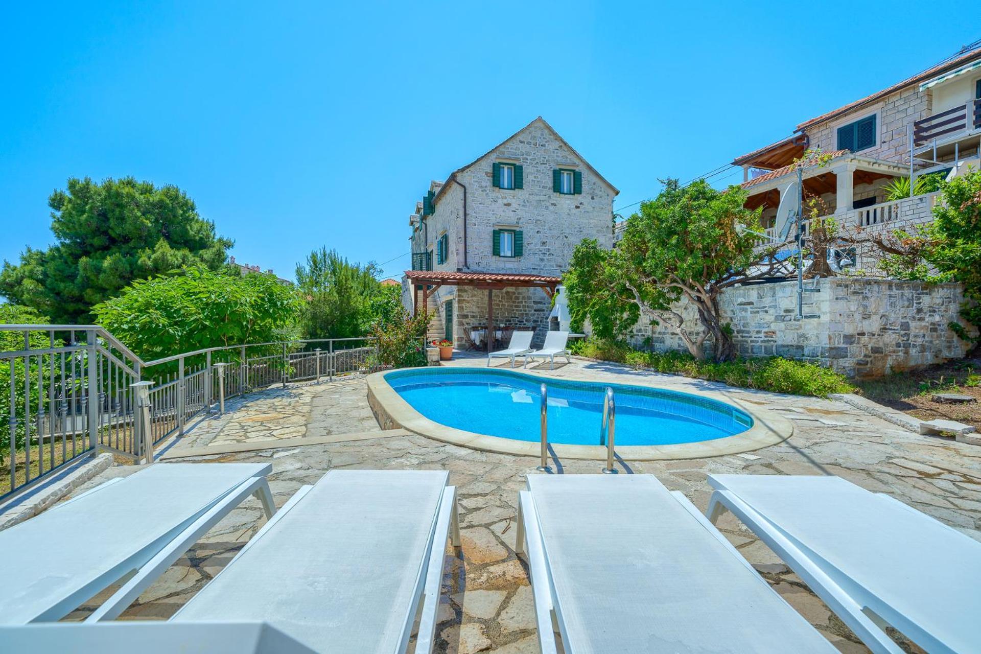Villa Bonaca Perfect Location For A Holiday With Friends Or Family, Heated Pool Sumartin Exterior foto