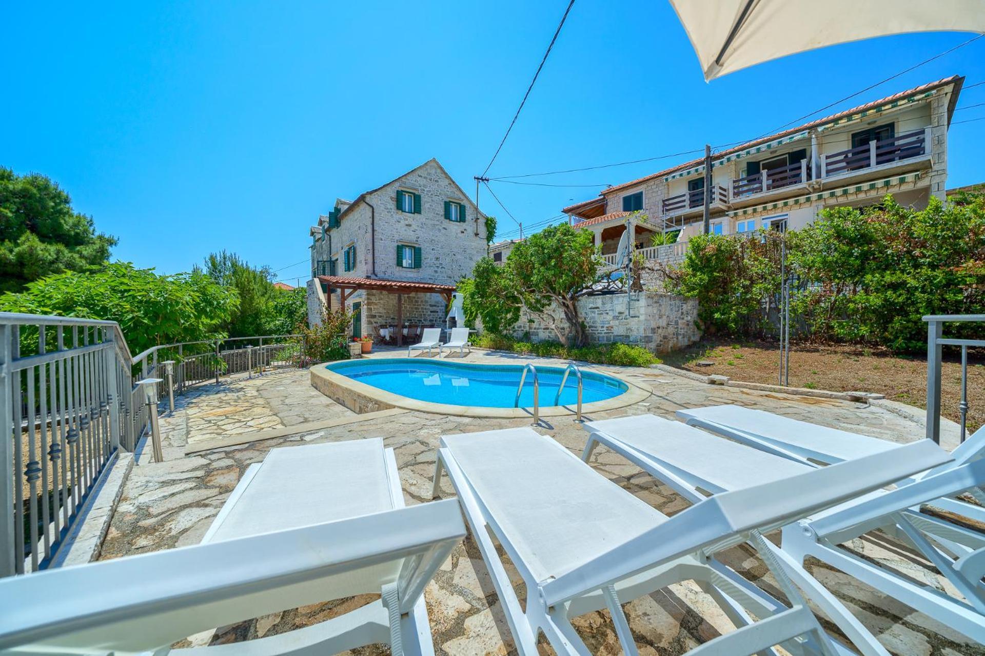 Villa Bonaca Perfect Location For A Holiday With Friends Or Family, Heated Pool Sumartin Exterior foto